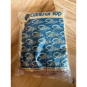 6/$25 Vintage NIP Control Top Silkies XXLarge Natural with Support Leg Nylons